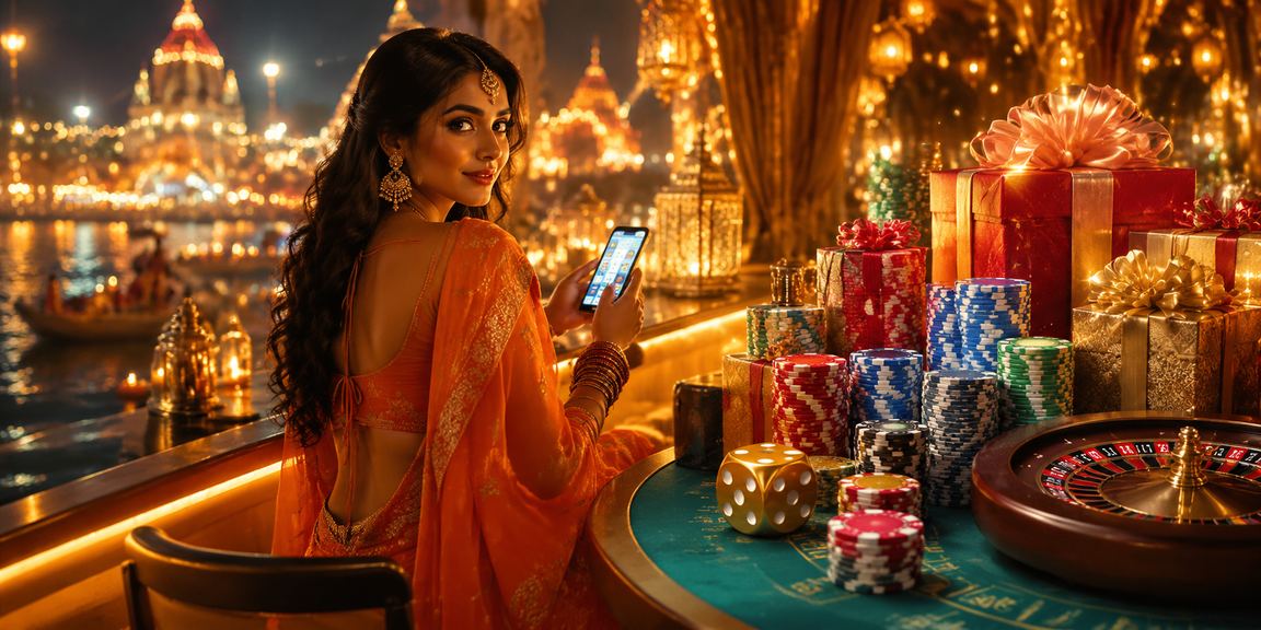 Night market in India representing secure online transactions